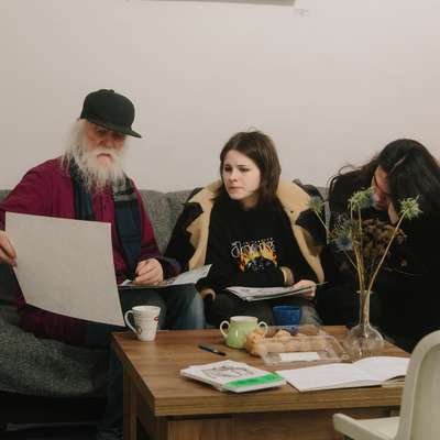 Художник в "естественной среде обитания"